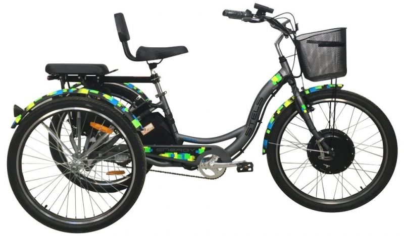 Электровелосипед трехколесный Horza Stels Trike Passenger 1000W 48V/15Ah