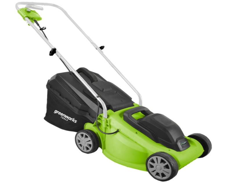 Газонокосилка электрическая Greenworks GLM1232, 1200 Вт, 33 см